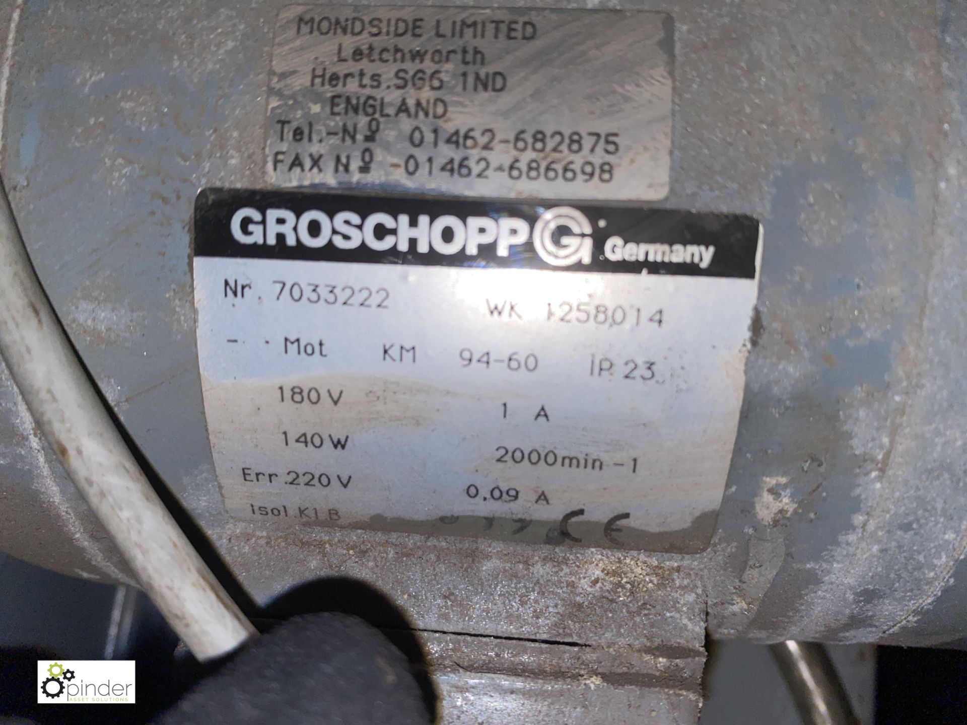 Groschopp Electric Motor, 0.01kw and Gearbox, 2000rpm, IP23 (EM012) (please note there is a lift out - Image 2 of 2