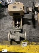 Samson control valve Type 241-7, Globe valve, 1" Ansi 150 RF flanges, Body A351CF8M, Cv 0.5,