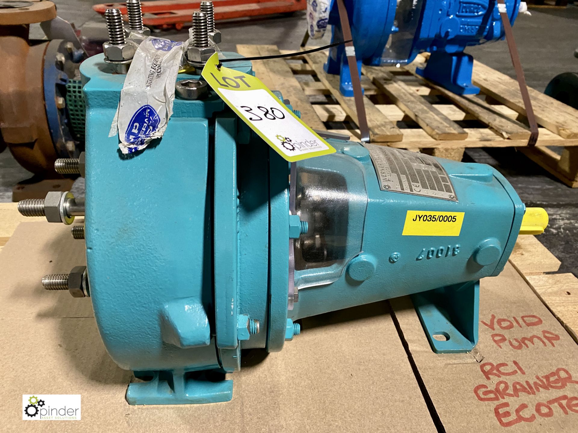 Wernert NEPO 50-32-160 Pump, S/N 18.0391, 15m³/hr @ 38m hd, Impeller 173/156, Year 2018 (JY035) (