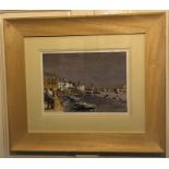 Peter Luscombe "Sauzon Belle Isle" France Hand Painted on Watercolour