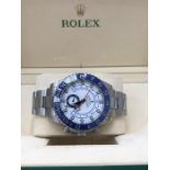 Rolex Yacht-Master II 44mm Stainless Blue Ceramic Bezel ref 116680