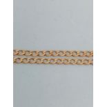 9k rose gold curb chain 8g 18inches 4mm