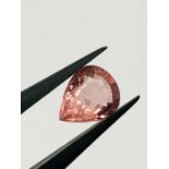 morganite pear shape 1.37ctd; 8.6x6.8x4mm