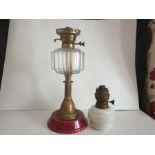 Oil Lamp & Opaline Burner