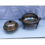 Victorian Silver Warmer & Breakfast Dish