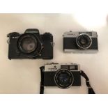 Yashica, Rollelflex & Olympus Camera