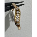 14k yellow gold ring with diamonds 0.25cts