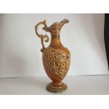 Majolica Schiller Vase 1900's Stamped