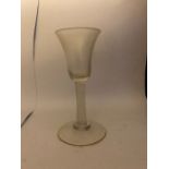 18TH CENTURY WINE Glass with tapering bowl above a cotton twist stem 14cm