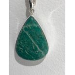 Amazonite pendant Set On silver