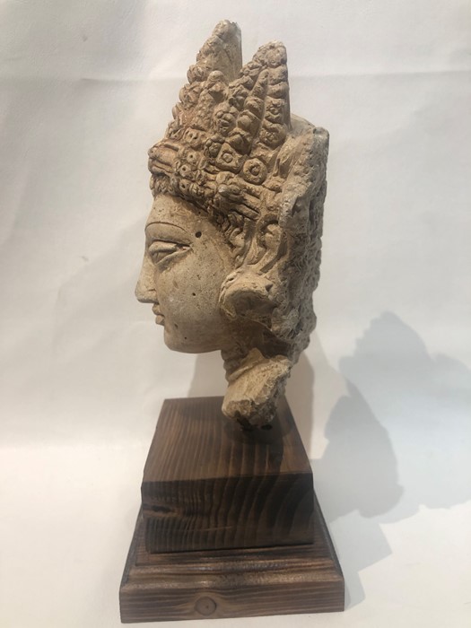 Large 3rd Century Gandhara Stucco Head - Image 7 of 7