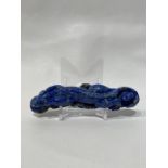 19th Century Chinese Lapis Lazuli Carved Dragon