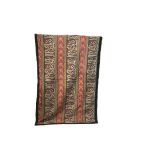A Black & Red Kabba Kiswah Textile Fragment 20th Century North African