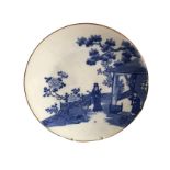 Blue & White Large Chinese Plate
