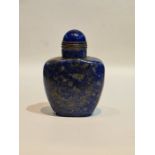 Chinese 19th Century Lapis Lazuli Snuff Bottle