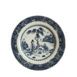 18th Century Chinese Blue & White Kangxhi /Qianglong Plate
