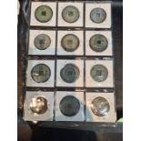 12 Chinese Bronze Coins