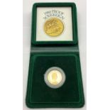 Queen Elizabeth II 1980 gold proof full sovereign, cased with certificate