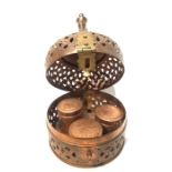 19th Century Islamic Reticulated Copper Box