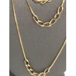 9k gold chain-necklace over 31 inches; 7.3g;