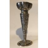 Silver Vase Goblet Decorated With Hunting & War Scenes
