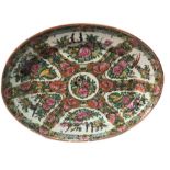 19th Century Large Chinese Canton Famille Rose Platter