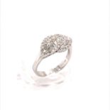 18K White Gold Diamond Eternity Dress Ring