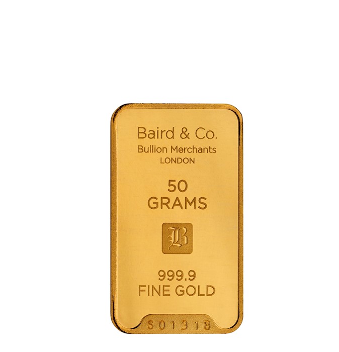 50g Sealed Gold Minted Bar