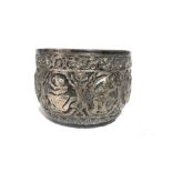 Oriental Solid Silver Engraved Bowl