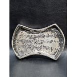 Chinese White Metal Silver Coloured Thread Token With Inscriptions