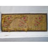 18th Century Chinese Embroidered Silk Wall Plaque