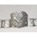 An Solid Silver Indonesian Engraved Belt