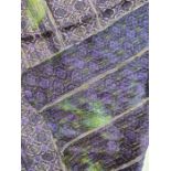 An Islamic Blue and Green Metal Thread Textile