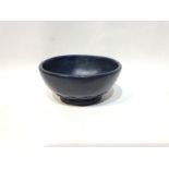 Indian Mughal Style Stone Bowl Lapis Color