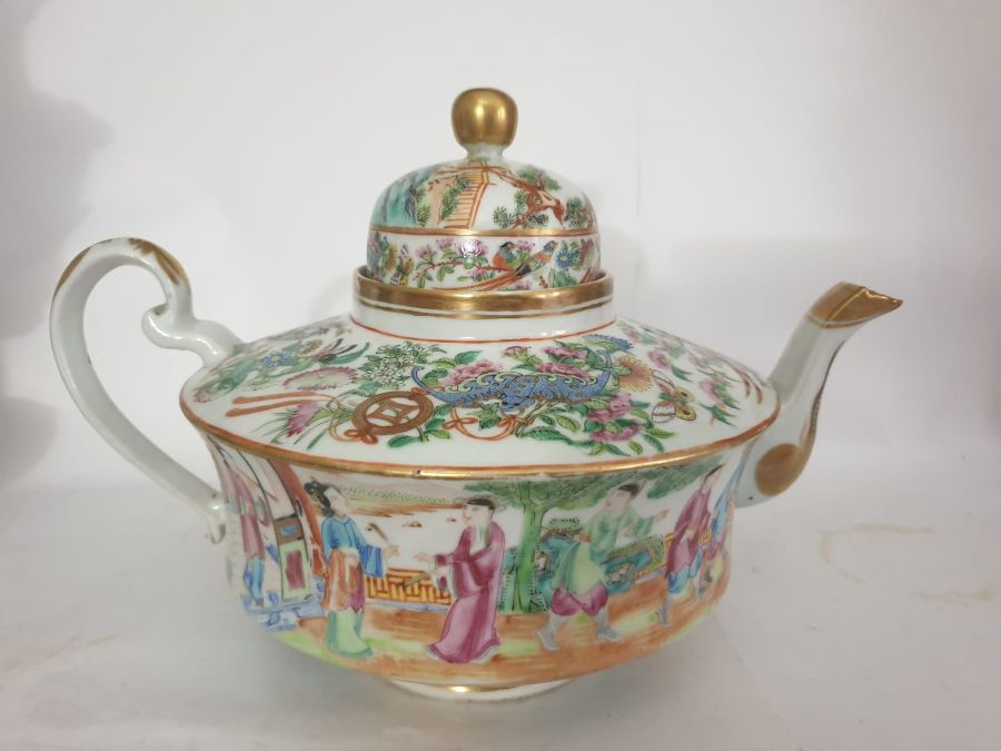 19th Century Chinese Famille Rose Teapot - Image 7 of 14