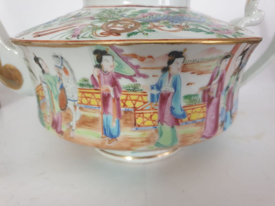 19th Century Chinese Famille Rose Teapot - Image 11 of 14