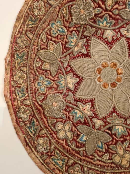 Small Islamic Round Textile - Image 3 of 4