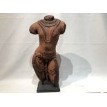 Indian Red Stone Figure