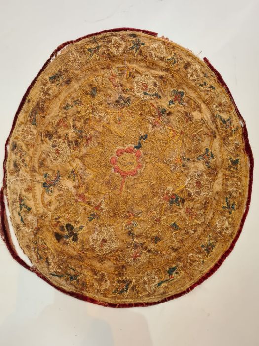 Small Islamic Round Textile - Image 2 of 4