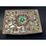 Silver & Enamel Card Case Dated 1946