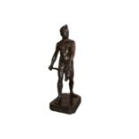 AFTER GIAMBOLOGNA BRONZE FIGURE OF MARS