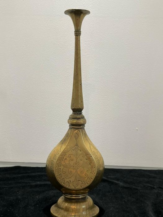 17th Century Mughal Engraved Rose Water Sprinkler - Image 2 of 3