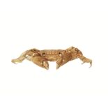 Japanese Articulated Ivory Crab Meiji Period