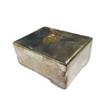 Japanese Pure Silver Imperial Presentation Box Gold Mon Mark