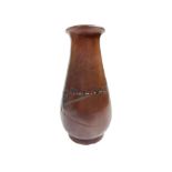 Fine Japanese Meiji Bronze Vase Signed By Oshima Jyoun