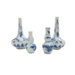 Group Of Kangxi Blue & White Bottle Vases