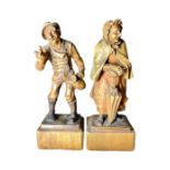 Pair Of 19th Century Austrian Carved Wood Figures