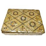 18th Century Mughal Gujarat mother-of-pearl and abalone veneered wood box
