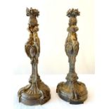 Pair Of Louis Philippe Ormolu Figural Candlesticks
