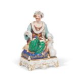 A Paris Porcelain Figure Of A Gentleman In Oriental Costume Ottoman Market 19th Century